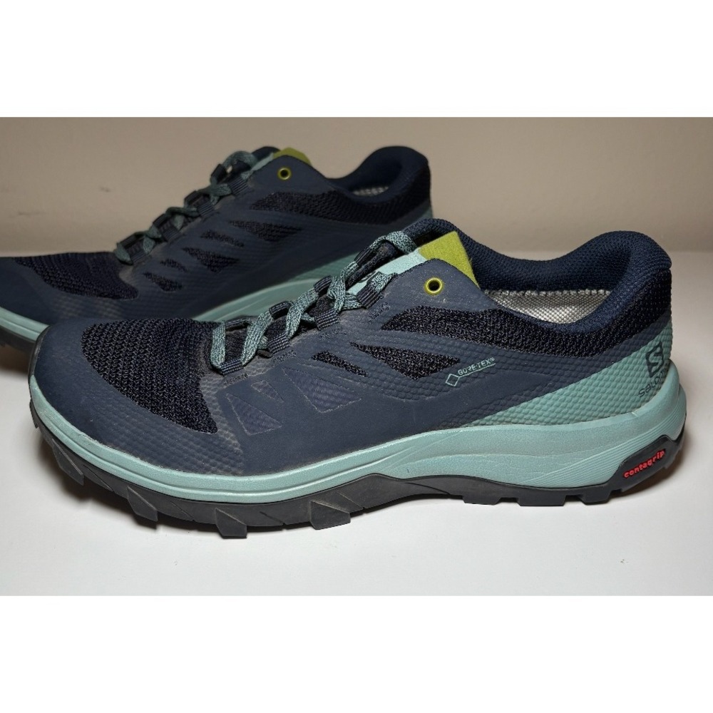 Salomon Outline Gore-Tex Blue Hiking Shoes | Women's Size 8